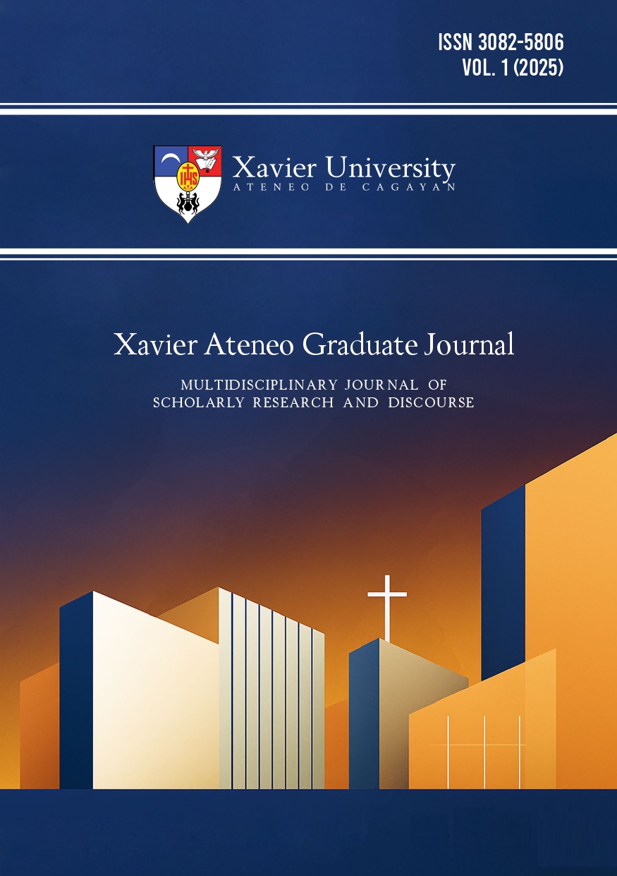 Xavier Ateneo Graduate Journal Volume 1 cover